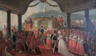 Study for the Arrival of D. Leopoldina in Brazil by Jean Baptiste Debret